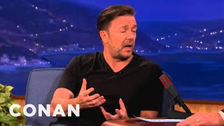 Ricky Gervais Explains The Mind Of Karl Pilkington  CONAN on TBS [upl. by Gelman244]