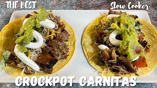 The BEST Slow Cooker Carnitas  Delicious and Simple Crockpot Carnitas  Crockpot Recipes [upl. by Jessa]