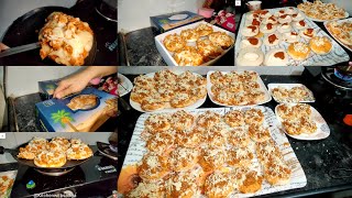 Bina oven ke complete Kiya 60 pizza ka order  Gas pe Banaye pizza  Mini pizza  Full vlog [upl. by Iphlgenia]