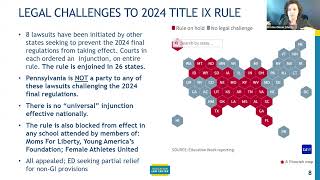 The 2024 Title IX Regs and Application in PA [upl. by Warms]