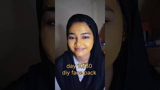 Day 1030 diy face pack 30dayschallenge skincare diy dailyroutine ytshorts instantimpact [upl. by Tellford]