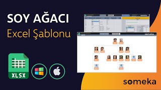 Excelde Soy Ağacı Programı  Tek Tuşla Fotoğraflı Soy Ağacınız Hazır [upl. by Aihselef]