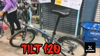 decathlon btwin tilt 120 folding bike [upl. by Ricker383]