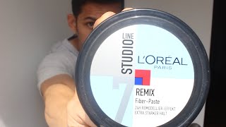 Loreal Paris Remix Fiber Paste Hair Wax Review [upl. by Neeli587]