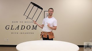 How to Assemble IKEA Gladom Tray Table [upl. by Kcinom428]