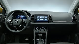 New Skoda KAROQ Style 2022 Facelift  deatailed INTERIOR tour AMBIENT lights amp trunk space [upl. by Enitsrik812]