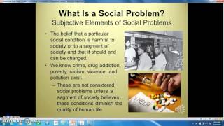 What is a Social Problem Objective and subjective elements [upl. by Nallij]