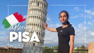 Exploring Pisa Italy with kids  Piazza dei Miracoli leaning tower cathedral gelato and more [upl. by Urbannal]