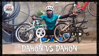 Dahon Glo ROUTE versus SUV D6  folding bike head to head [upl. by Onaivlis179]