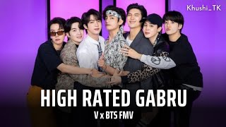 High Rated Gabru  Kim Taehyung ftBTS  Hindi Song Mix FMV Requested [upl. by Atsira]