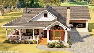 Award Winning Cottage  House Design With Four Season Sunroom Porch 2car Garage amp Study Room [upl. by Neyuq]