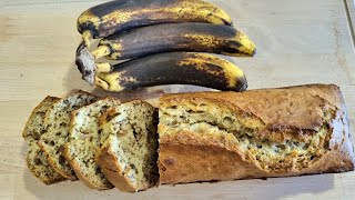 Dont throw away overripe bananas Make this phenomenal BANANA BREAD [upl. by Einnaf]