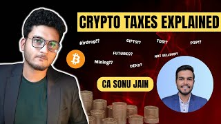 CRYPTO TAX QUESTIONS ANSWERED  AIRDROP FUTURES TRADING GIFTING p2p Mining TAXES EXPLAINED INDIA [upl. by Initirb]