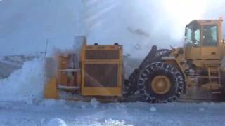 Souffleuse snowblower CONTANT C2032D cat c32 1350 hp [upl. by Petronia819]