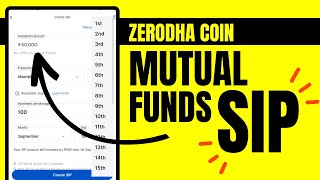 Zerodha Coin Mutual Funds SIP  How To Setup SIP With Bank Mandate  Full Tutorial [upl. by Naitsabas]