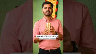 Handcrafted Brass Coffee Filter 4 Cups [upl. by Odlanier]