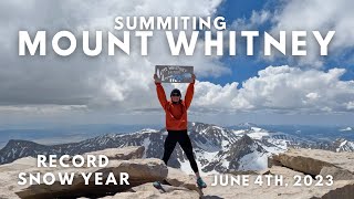 Climbing Mount Whitney The Highest Summit in the Continental US [upl. by Ashton]