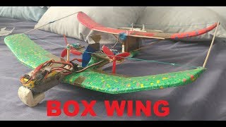 How to build a two wings Prandtl plane Box Wing RC radiocontrolled DIY [upl. by Anaiq]