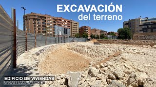 EXCAVACIÓN DEL TERRENO  AvdaEspaña Albacete  BERNALTE Arquitectura [upl. by Calandra]