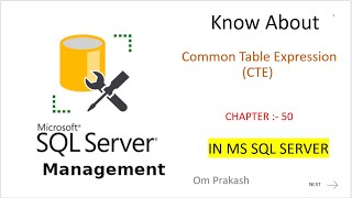 Common Table Expression CTE [upl. by Lerraj653]