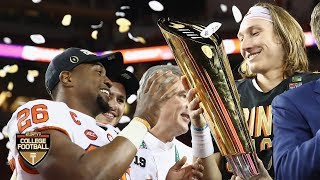 Clemson receives the CFP National Championship Trophy  College Football [upl. by Deming]