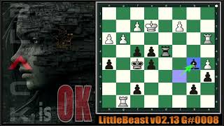 LittleBeast v0213  Sicilian Defense stockfish chessgame chessstrategy chesstactics chess [upl. by Roybn]