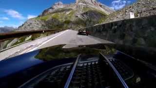 Stilfser Joch Stelvio MercedesBenz SL 400 flotte Fahrt  Quick drive part of Stilfser Joch [upl. by Anneliese782]