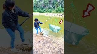 Todays best fishing😲 With lady fishing man🐠 shorts shortvideo viralshorts [upl. by Ahsitram242]