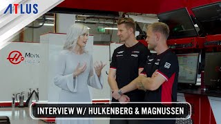 Metaphor ReFantazio x ‪Haasf1team  Alanah Pearce Interviews Nico Hulkenberg and Kevin Magnussen [upl. by Luby711]