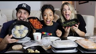 CHINESE FOOD MUKBANG ft LIZA KOSHY AND MY WIFE PART 2 [upl. by Lefty]