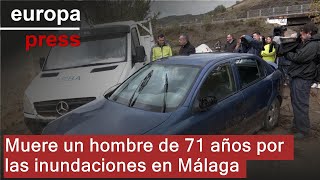 Muere en el hospital un hombre de 71 años que fue rescatado en las inundaciones de Málaga [upl. by Onaireves]