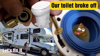 How not to fix an RV toilet floor flange [upl. by Addam]