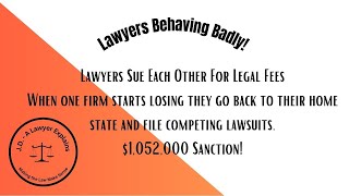 Big Law Firm Gets Sued in MD Files Competing Suit in NY  Gets 1 Million Sanction [upl. by Ademordna]