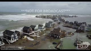 332018 Scituate Ma Incredible drone footage of waves crashing over homes extensive coastal flood [upl. by Dorinda]