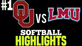 OU vs Loyola Mary Mount College Softball 2024 Mary Nutter Classic [upl. by Thaine]