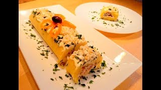 Causa rellena de atún 12  Gefültes peruanisches Kartoffelpüree [upl. by Fisuoy967]