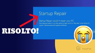 Startup Repair non ripara il tuo PC ✅ Risolvere il ciclo di Automatic Repair in Windows 1110 [upl. by Tichonn918]