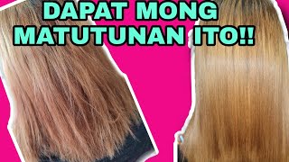 PAANO IREBOND ANG BLEACH HAIR  HOW TO REBOND BLEACH HAIR  Chading [upl. by Araid371]