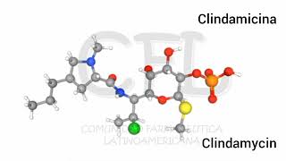 CLINDAMICINA ►► Estructura química interactiva [upl. by Leugim]