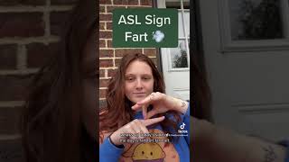 Learn How To Sign Fart in ASL for Beginners  American Sign Language shorts [upl. by Borlow]