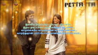 Petta  Karoake  Ilamai Thirumbudhe  Music amp Lyrics  Karoake HD [upl. by Killy144]