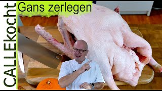 Eine Gans komplett zerlegen und verarbeiten Wie macht man das How to [upl. by Stew]