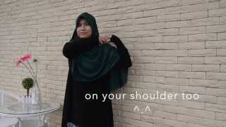 Tutorial halfmoon shawl labuh RUHI [upl. by Papotto]