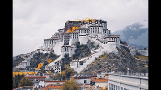 The Potala Palace and temples in Tibet4K [upl. by Ungley]