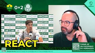 REACT  Coletiva Abel Ferreira  Cuiabá 0x2 Palmeiras [upl. by Germaun]