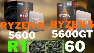 Ryzen 5 5600 vs Ryzen 5600GT  RTX 4060  Teste Comparativo [upl. by Hembree]