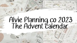 Planner Advent Calendar unboxing  Alvie planning co advent calendar 2023 [upl. by Nerraf]