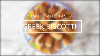 Simple and tasty Greek Biscotti  Paximadia [upl. by Ennagroeg]