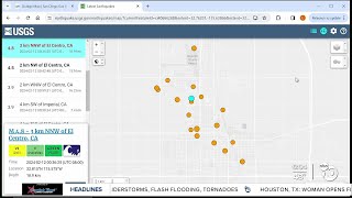 Series of earthquakes strike in El Centro area [upl. by Jorin]