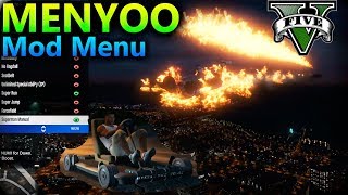 GTA V PC  Mod Menu Menyoo Download Free GOD MODEJUMPCASH 2017 [upl. by Ludba872]